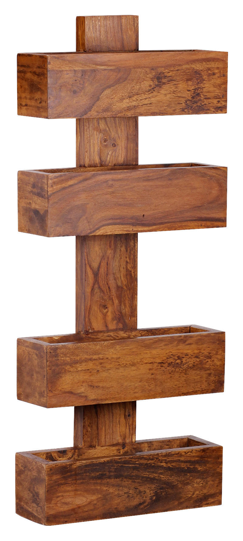 Mid.you Zeitungsständer Sheesham 30x72x10 cm