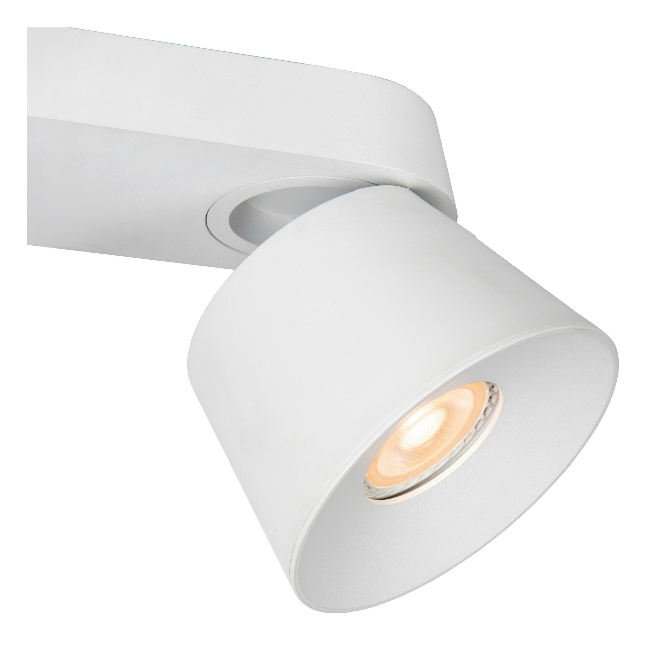 STRAHLER 22.5/10.5/9.8 cm   - Weiß, KONVENTIONELL, Metall (22.5/10.5/9.8cm) - Lucide