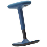 BÜROHOCKER Blau, Schwarz  - Blau/Schwarz, Basics, Kunststoff/Textil (44/25/50-75cm) - Dauphin