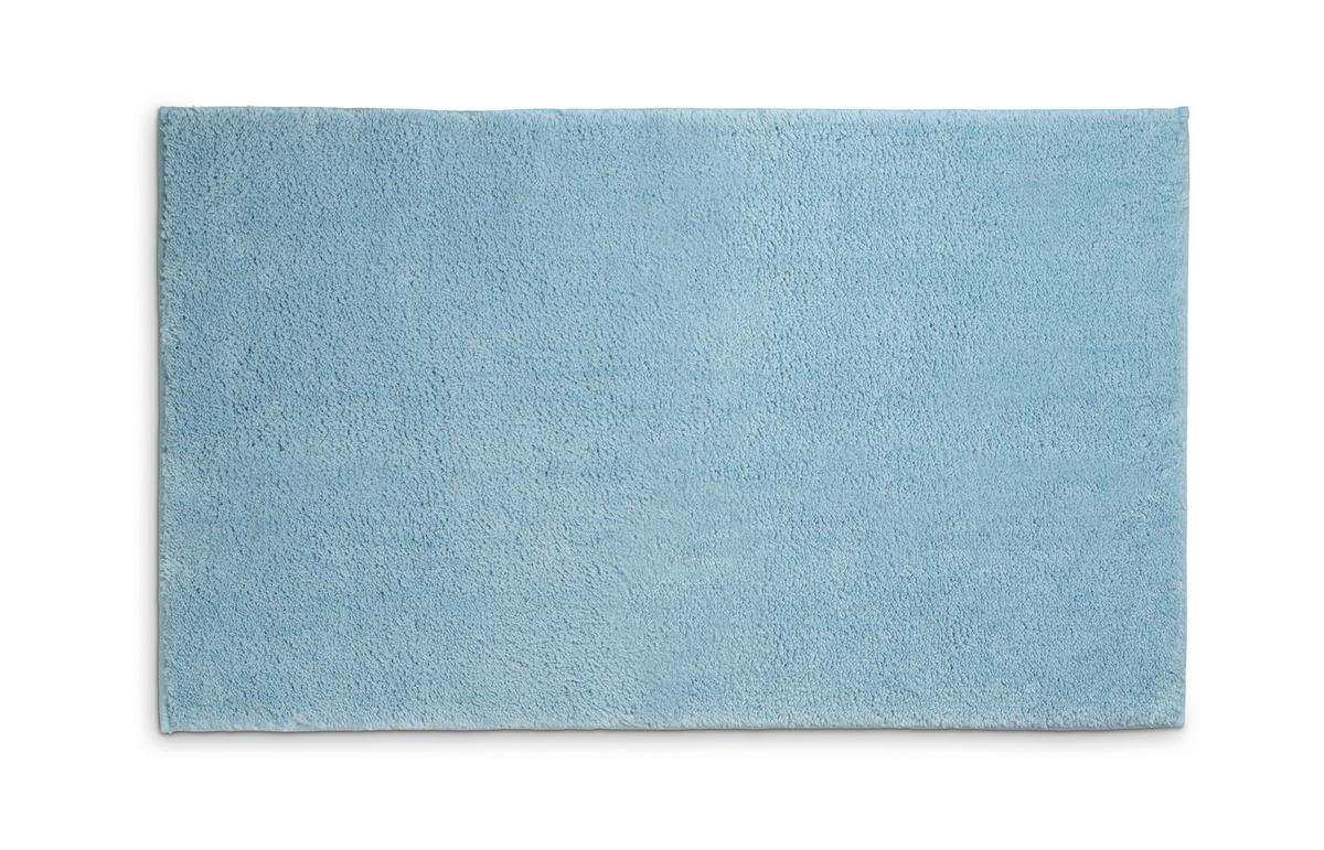BADEMATTE Blau  - Blau, KONVENTIONELL, Textil (80/50/1,5cm) - Kela