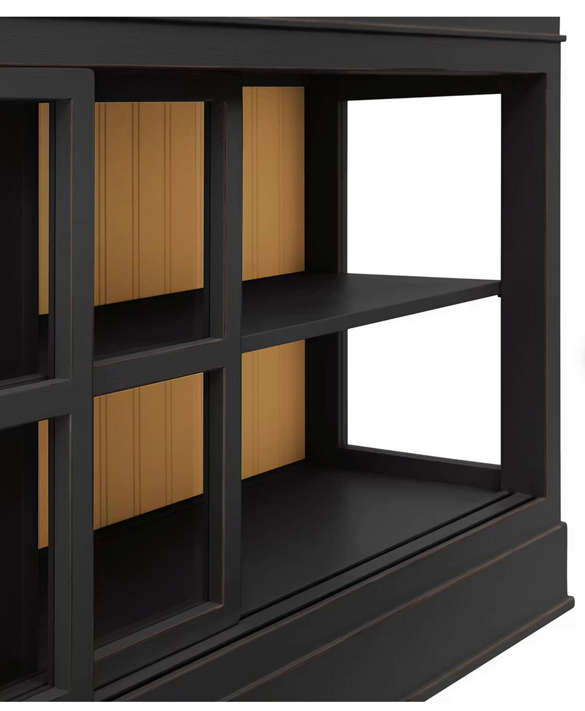 SIDEBOARD UrbanClass  in 190,5/82/49 cm  - Schwarz/Honig, LIFESTYLE, Glas/Holz (190,5/82/49cm) - Livetastic