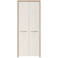 GARDEROBNA OMARA  - bela, Konvencionalno, leseni material (78/192/36cm) - Novel