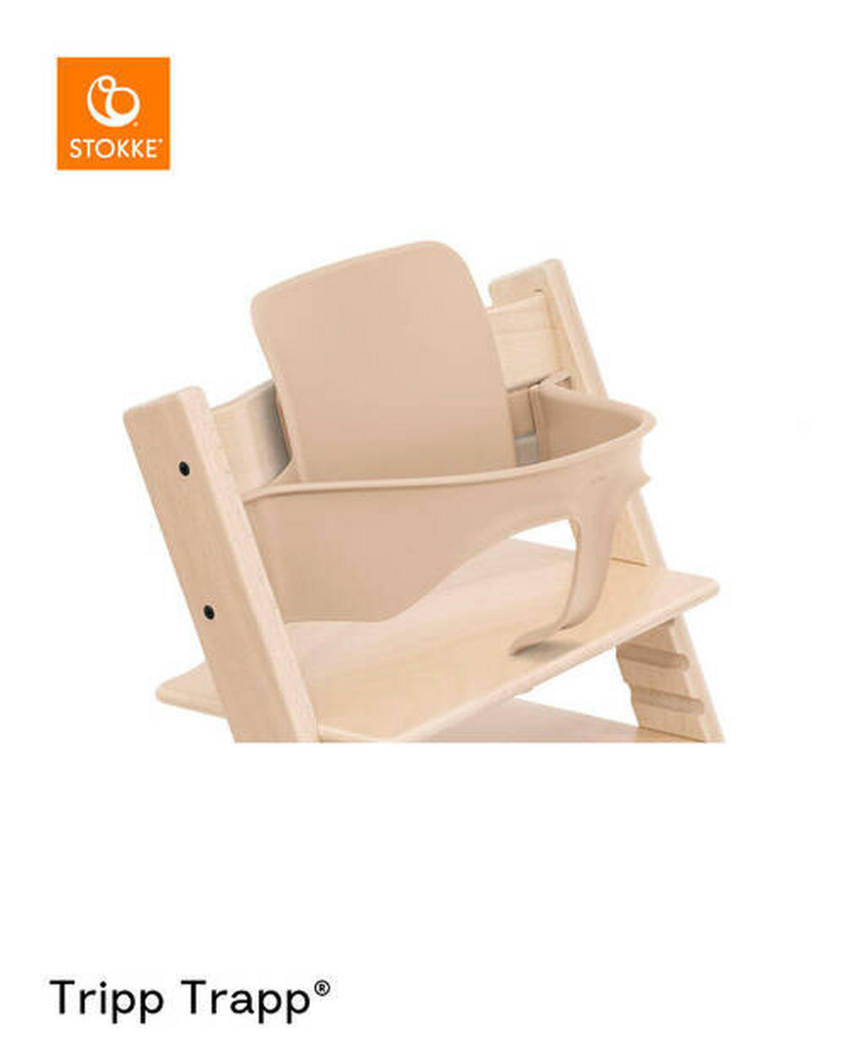 HOCHSTUHL-SET Tripp Trapp Bundles  - Naturfarben, Basics, Holz (87/65/46cm) - Stokke