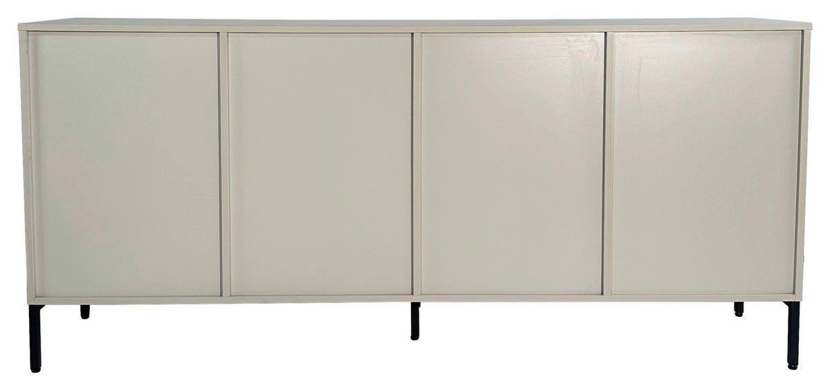SIDEBOARD WABI  in 180/81/40 cm  - Schwarz/Grau, Design, Holz/Holzwerkstoff (180/81/40cm) - Xora