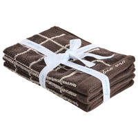 FROTTIERSET CHAMP Taupe, Dunkelbraun 3-teilig  - Taupe/Dunkelbraun, Natur, Textil (30/50cm) - Bio:Vio