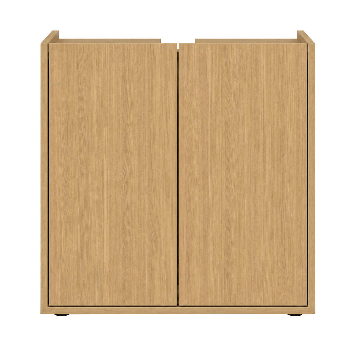 WASCHBECKENUNTERSCHRANK 60/62/35 cm  - Eichefarben/Schwarz, Trend, Holzwerkstoff/Kunststoff (60/62/35cm) - MID.YOU
