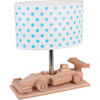 KINDERTISCHLEUCHTE 32/14/27 cm   - Blau/Weiß, Basics, Holz/Holzwerkstoff (32/14/27cm)