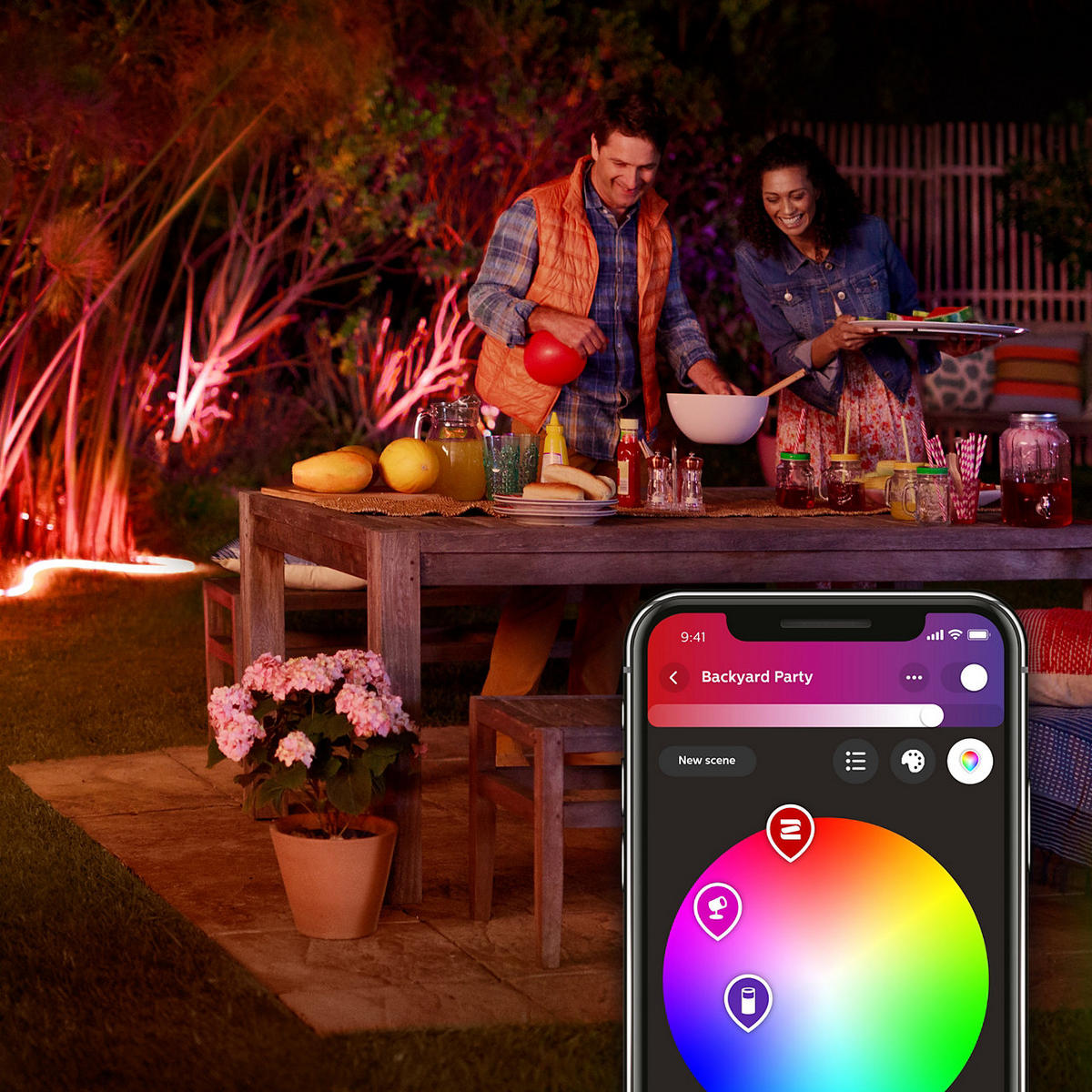 LED-STRIP Hue 199 cm   - Transparent, Design, Kunststoff (199cm) - Philips HUE