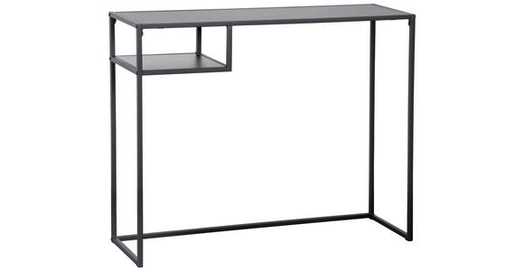 SCHREIBTISCH 99,4/32,4/75 cm in Schwarz - Schwarz, LIFESTYLE, Holzwerkstoff/Metall (99,4/32,4/75cm) - Carryhome