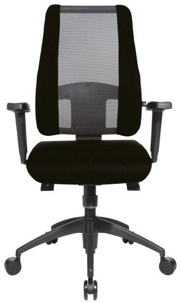 DREHSTUHL Netzbespannung Schwarz  - Schwarz, Design, Kunststoff/Textil (48/103-118/42cm) - Topstar