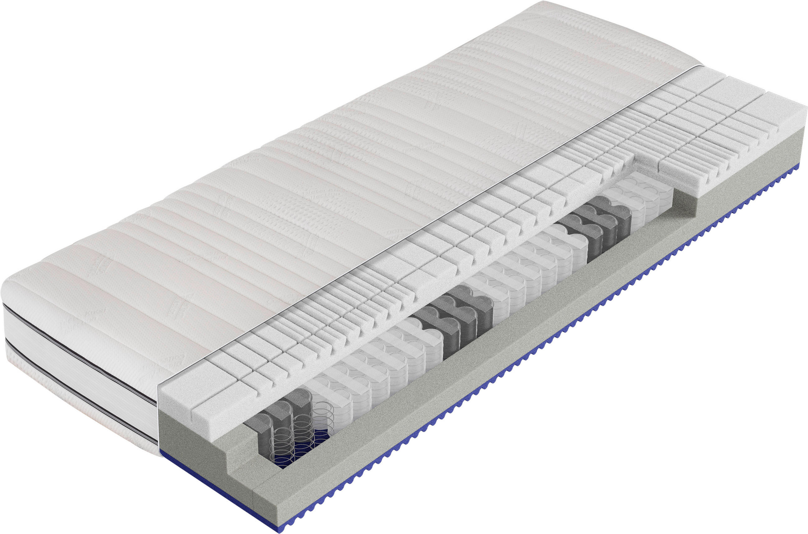 LEŽIŠČE Z ŽEPKASTIM VZMETENJE Dream Deluxe 3D Pro 90/200 cm  - bela, Basics, tekstil (90/200cm) - Dieter Knoll