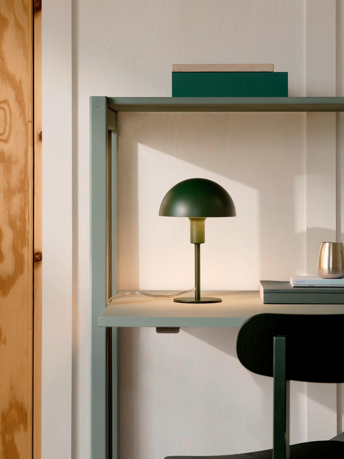 TISCHLEUCHTE Ellen 25/16/16 cm  - Dunkelgrün, Design, Metall (25/16/16cm) - Nordlux