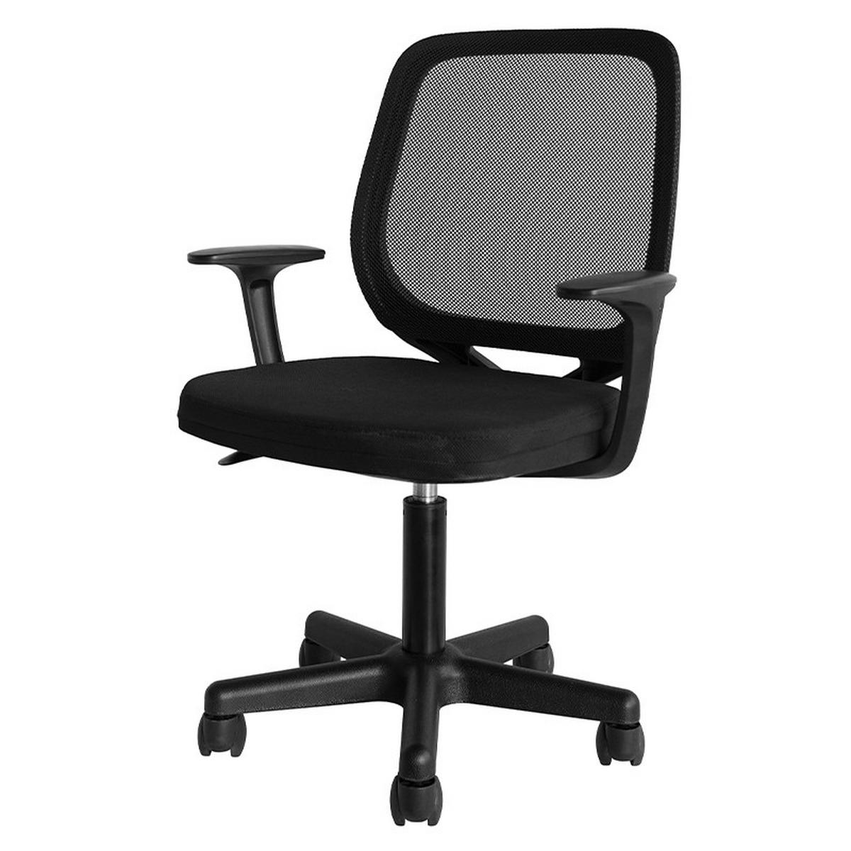 KANCELÁRSKE KRESLO, sieťovina, čierna - čierna, Modern, textil/plast (50/77-89/49cm) - Xora