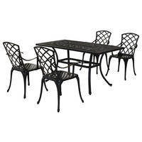 GARTENSET 5-teilig  - Graphitfarben, MODERN, Metall - Gardenson