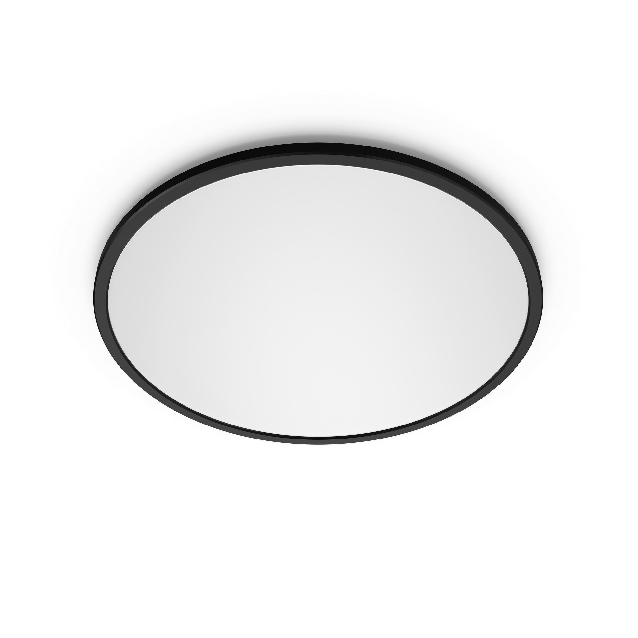 Philips Deckenleuchte Superslim Schwarz 30x2.3x30 cm