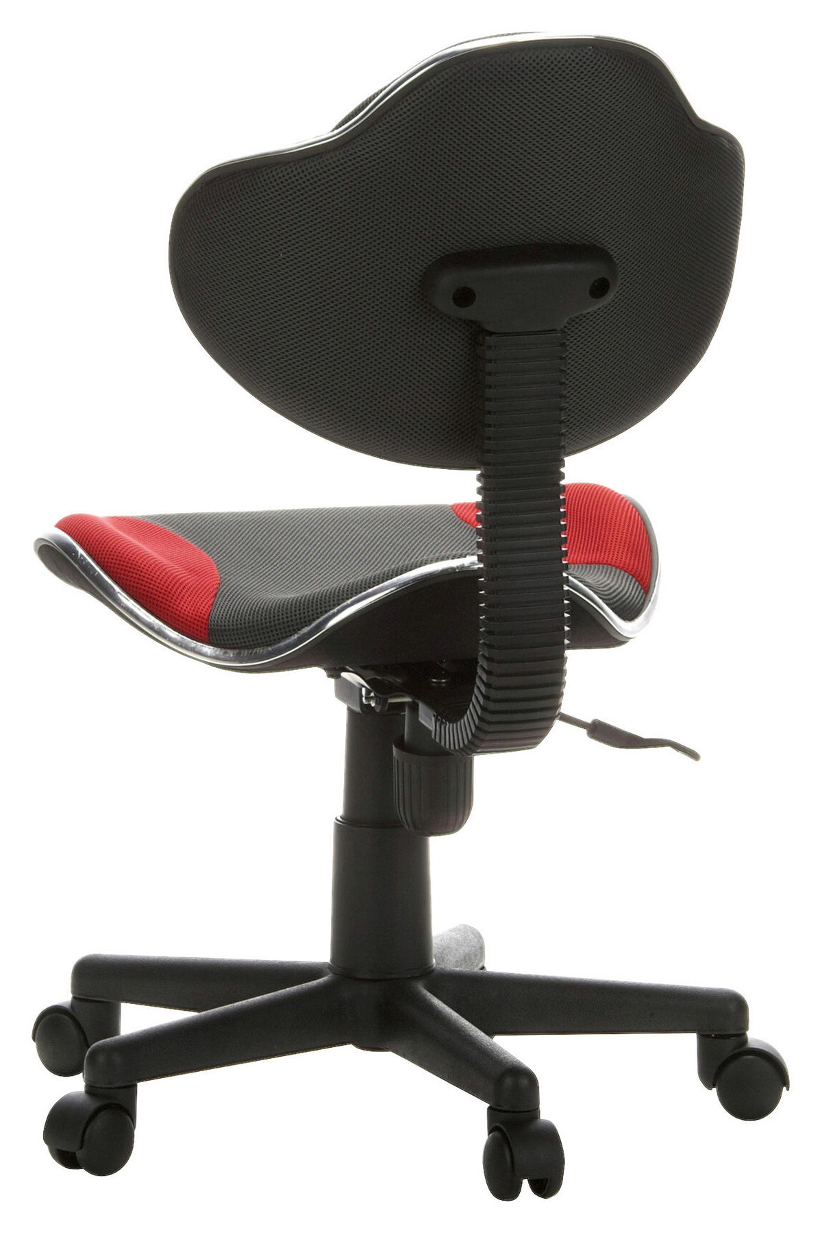 OTOČNÁ ŽIDLE PRO MLÁDEŽ, šedá, červená - šedá/červená, Basics, plast (45/86-101/42cm) - MID.YOU