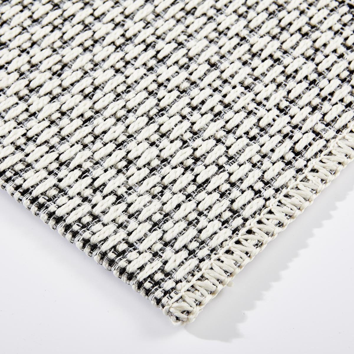 OUTDOORTEPPICH 160/230 cm Alvat Creme, Schwarz  - Creme/Schwarz, Design, Textil (160/230cm) - Novel