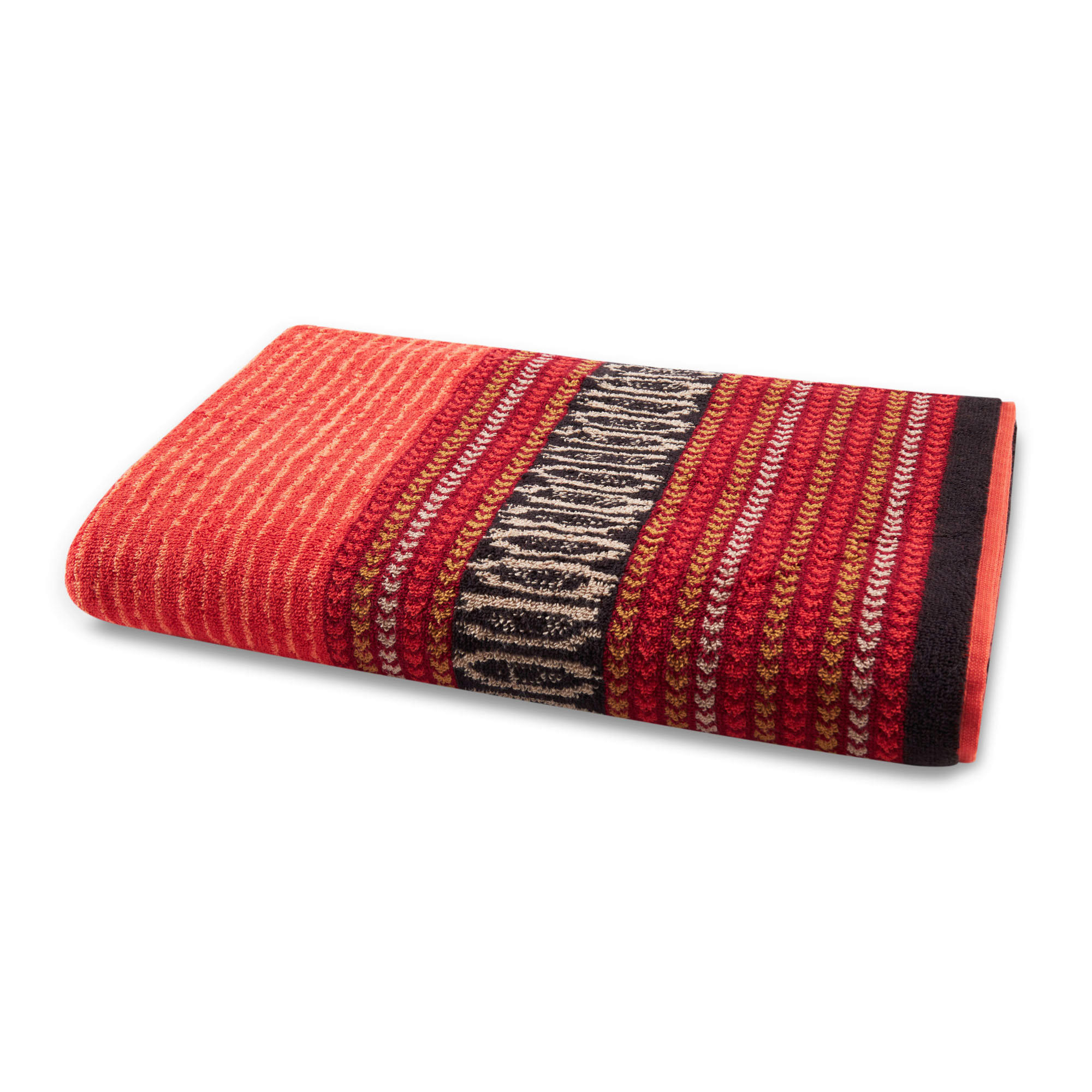 DUSCHTUCH Roccaraso 70/140 cm  - Rot, Basics, Textil (70/140cm) - Bassetti