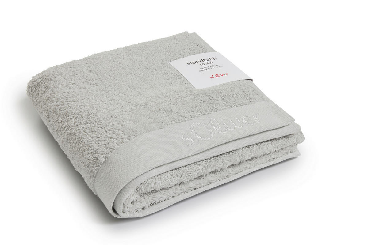 HANDTUCH s.Oliver Hellgrau  - Hellgrau, Trend, Textil (50/100cm) - S. Oliver