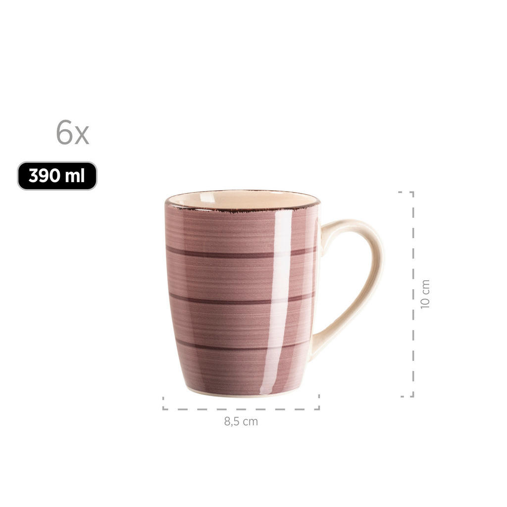 Thumbnail - Mäser Kombiservice Lumaca, Koralle, Keramik, 30-teilig, 390 ml,700 ml, Essen & Trinken, Geschirr, Geschirr-Sets, Kombise...