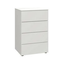 KOMMODE Primolar Garda  in 50/79/41 cm  - Schwarz/Weiß, Design, Holzwerkstoff/Kunststoff (50/79/41cm) - Xora