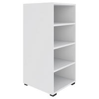 REGÁL, biela, 46/90/40 cm - čierna/biela, Konventionell, kompozitné drevo/plast (46/90/40cm) - Hom`in