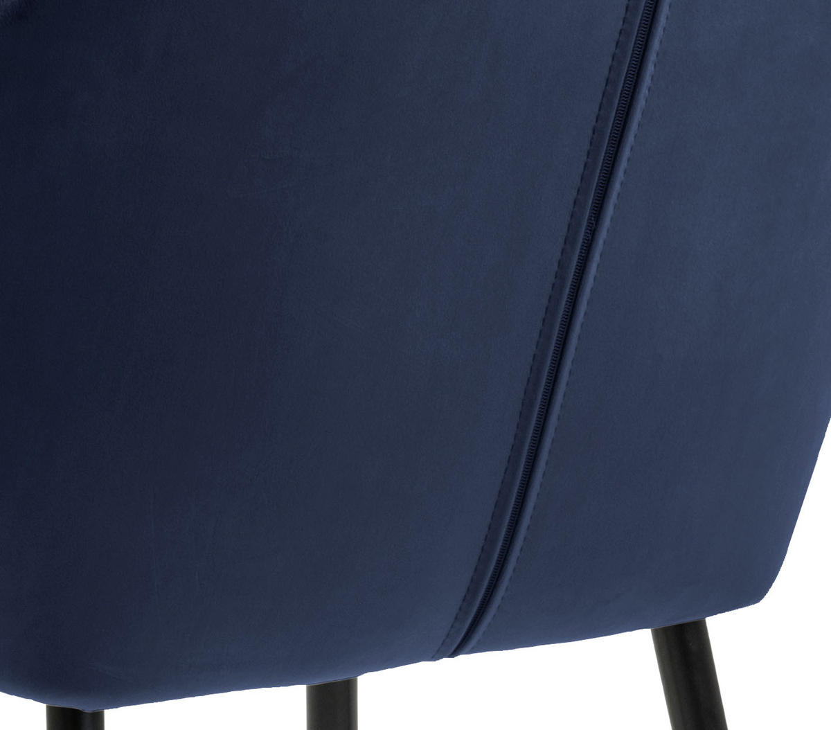 ŽIDLE S PODRUČKAMI, velur, černá, tmavě modrá - černá/tmavě modrá, Trend, kov/textil (57/83/59cm) - Ambia Home
