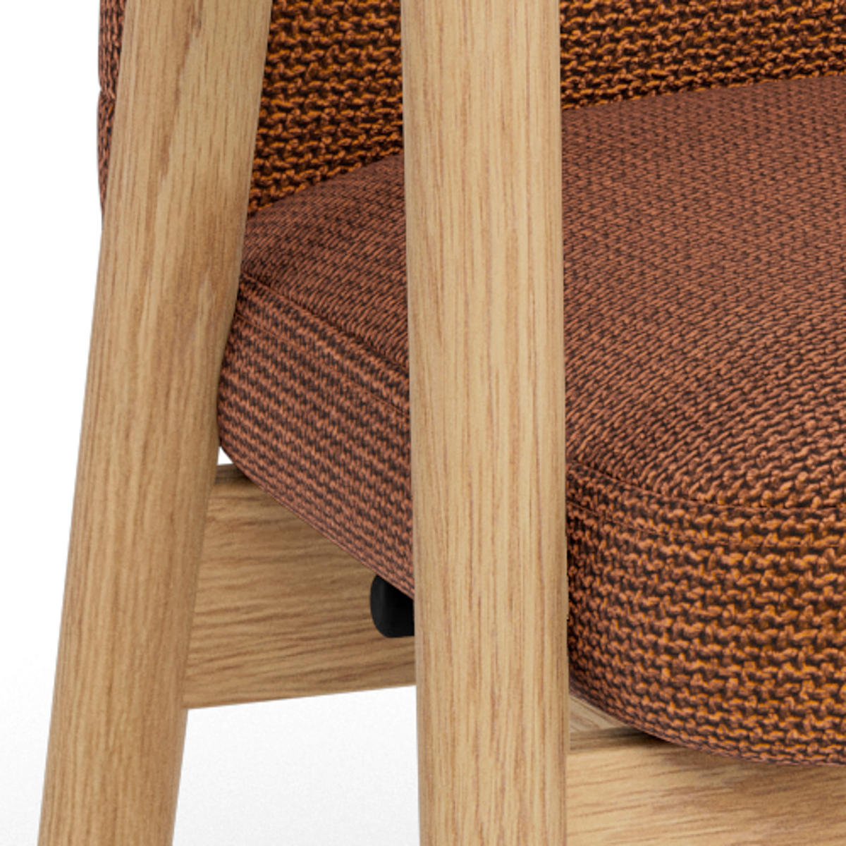 ARMLEHNSTUHL     - Terracotta, MODERN, Holz/Textil (55/88/60,5cm) - MID.YOU