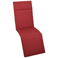 RELAXSESSELAUFLAGE Uni  - Rot, Design, Textil (50/4/164cm)