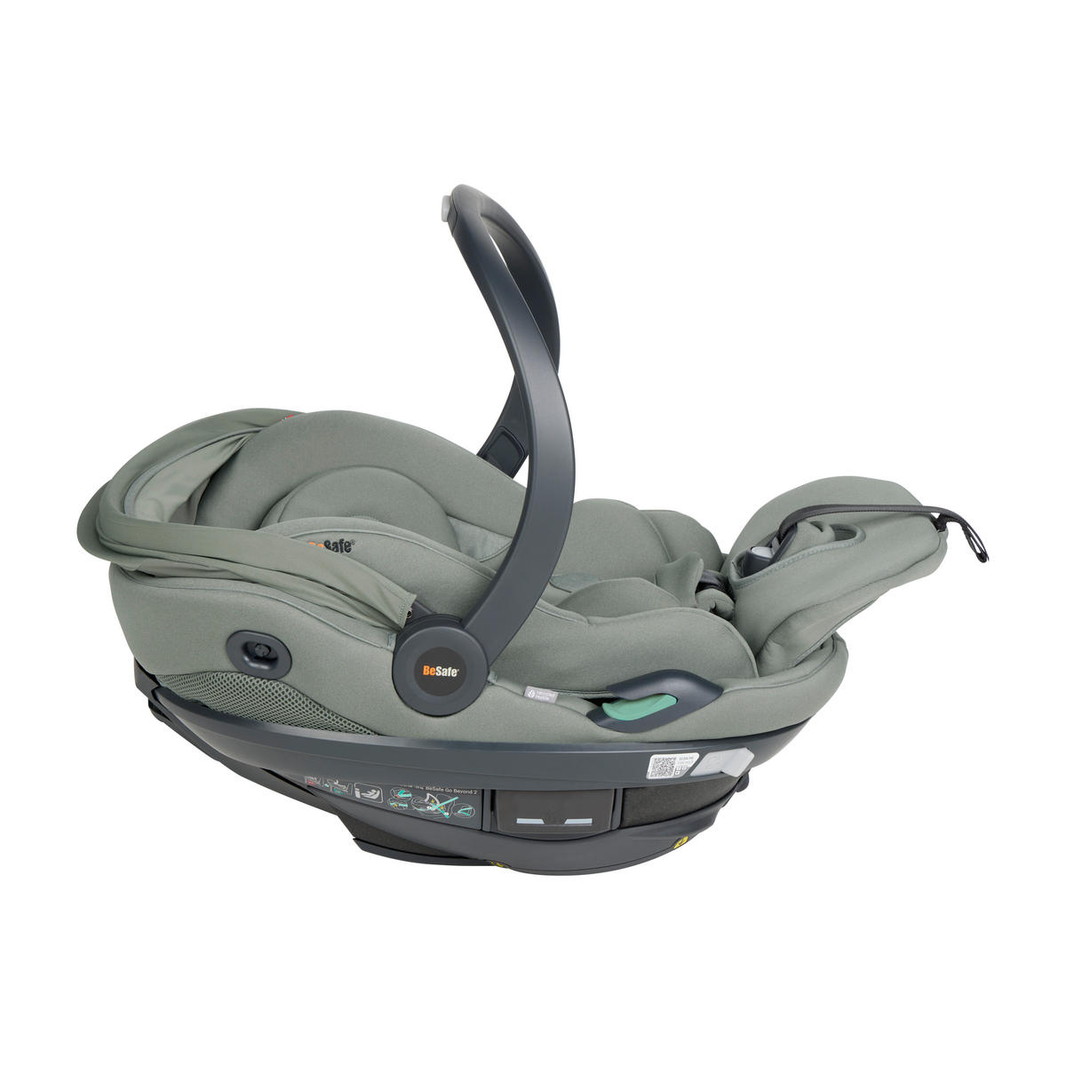 AUTO-SEDIŠTE ZA BEBE  Go Beyond²  - crna/travazelena, Osnovno, tekstil/plastika (64/44/59cm) - Besafe