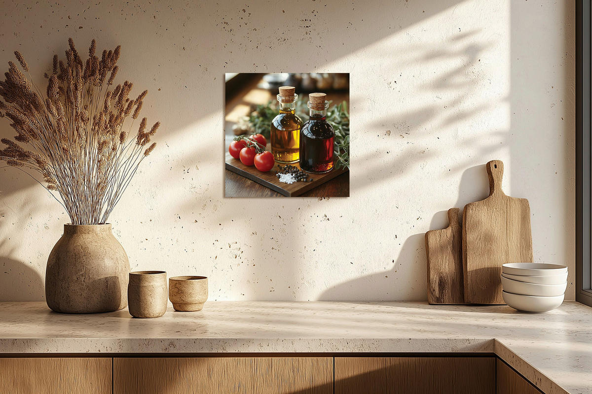 KEILRAHMENBILD Essen & Trinken 30/30 cm  - Multicolor, Basics, Holz/Papier (30/30cm)