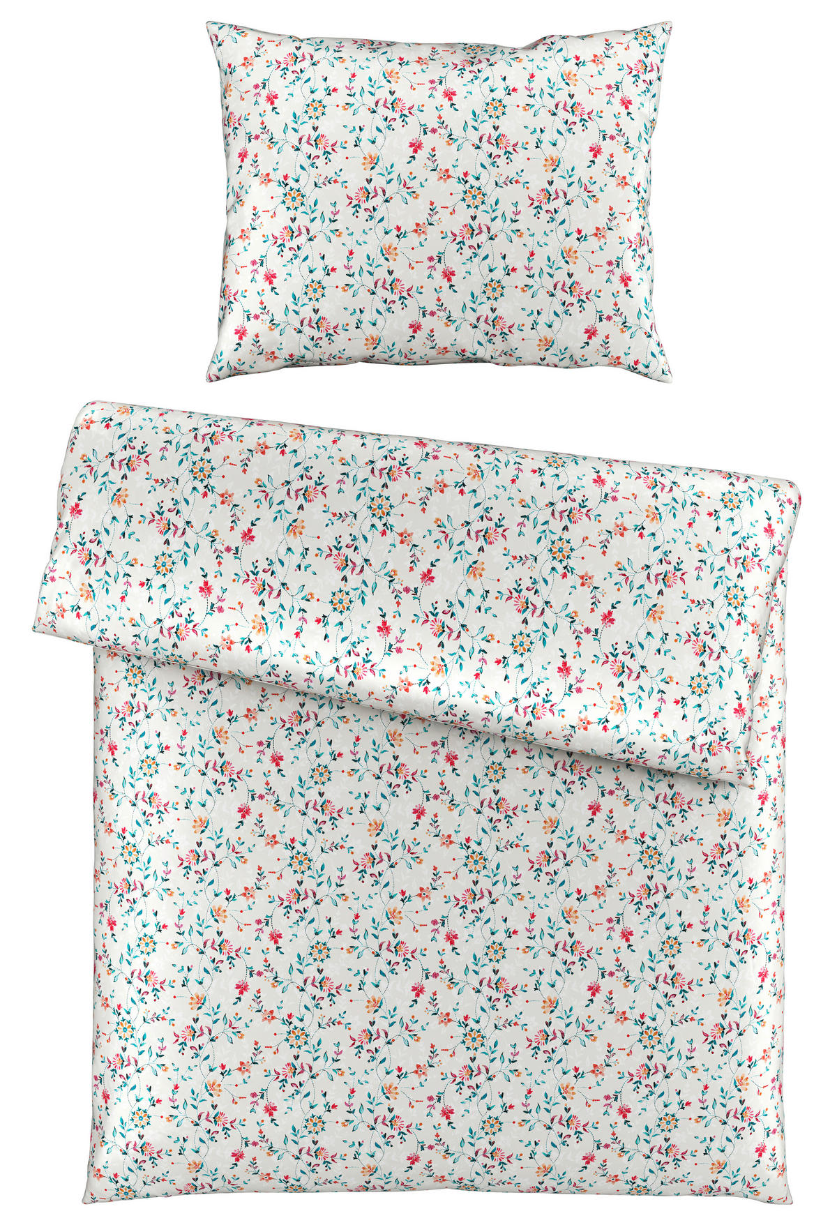 POSTELJINA MILLIE 140/200 cm saten višebojna  - višebojna, Konvencionalno, tekstil (140/200cm) - Esposa