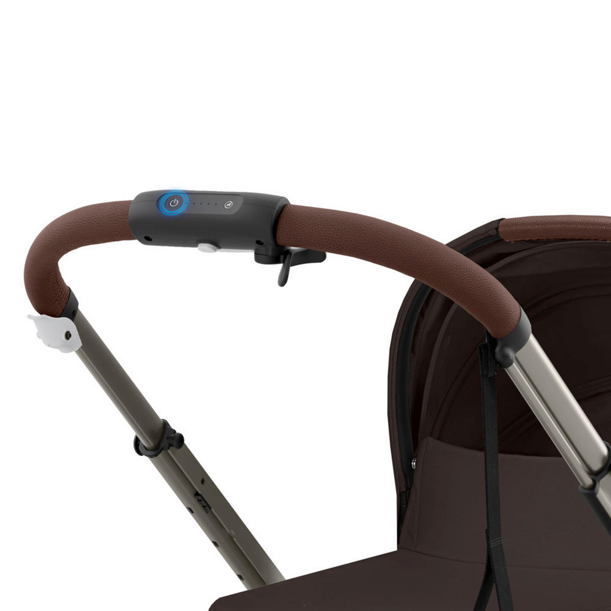 KINDERWAGEN e-Gazelle S  - Taupe/Dunkelbraun, Basics, Textil (107,5/66/110cm) - cybex GOLD