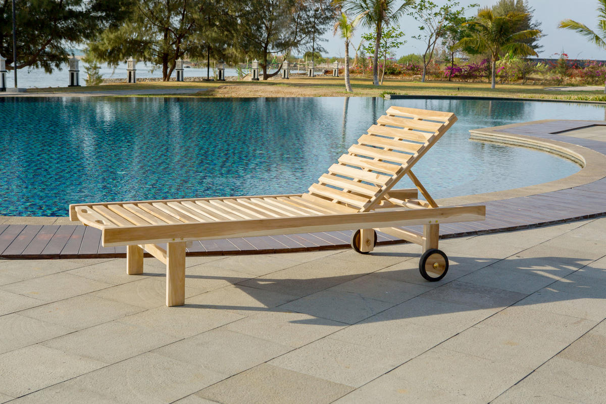 GARTENLIEGE 65/36/200 cm  - Naturfarben, Natur, Holz (65/36/200cm) - Livetastic