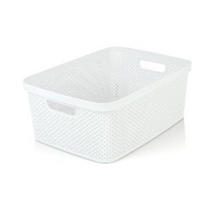 ÚLOŽNÝ BOX, plast - bílá, Basics, plast (21,5/27/15cm) - Homeware