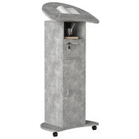 STEHPULT  in Grau  - Grau, Modern, Holzwerkstoff (56cm) - MID.YOU