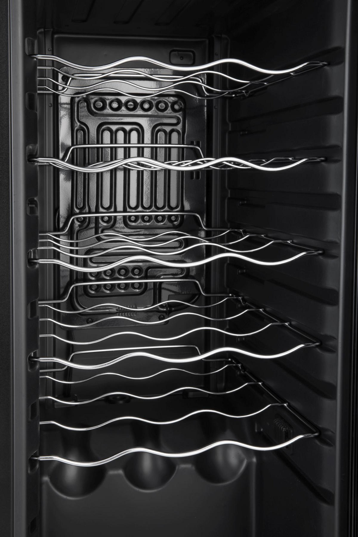 WEINKÜHLSCHRANK JC-53  - Schwarz, Basics, Glas/Metall (34,5/77/45cm) - Atrigo