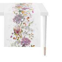 TISCHLÄUFER 48/140 cm  - Mauve/Weiß, Natur, Textil (48/140cm) - Apelt