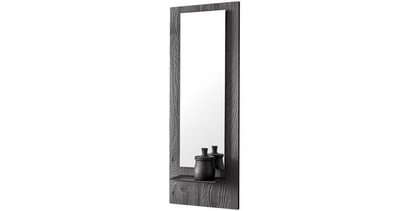 WANDSPIEGEL 38,5/106/16 cm - Anthrazit, Design, Glas/Holz (38,5/106/16cm) - Johann Jakob