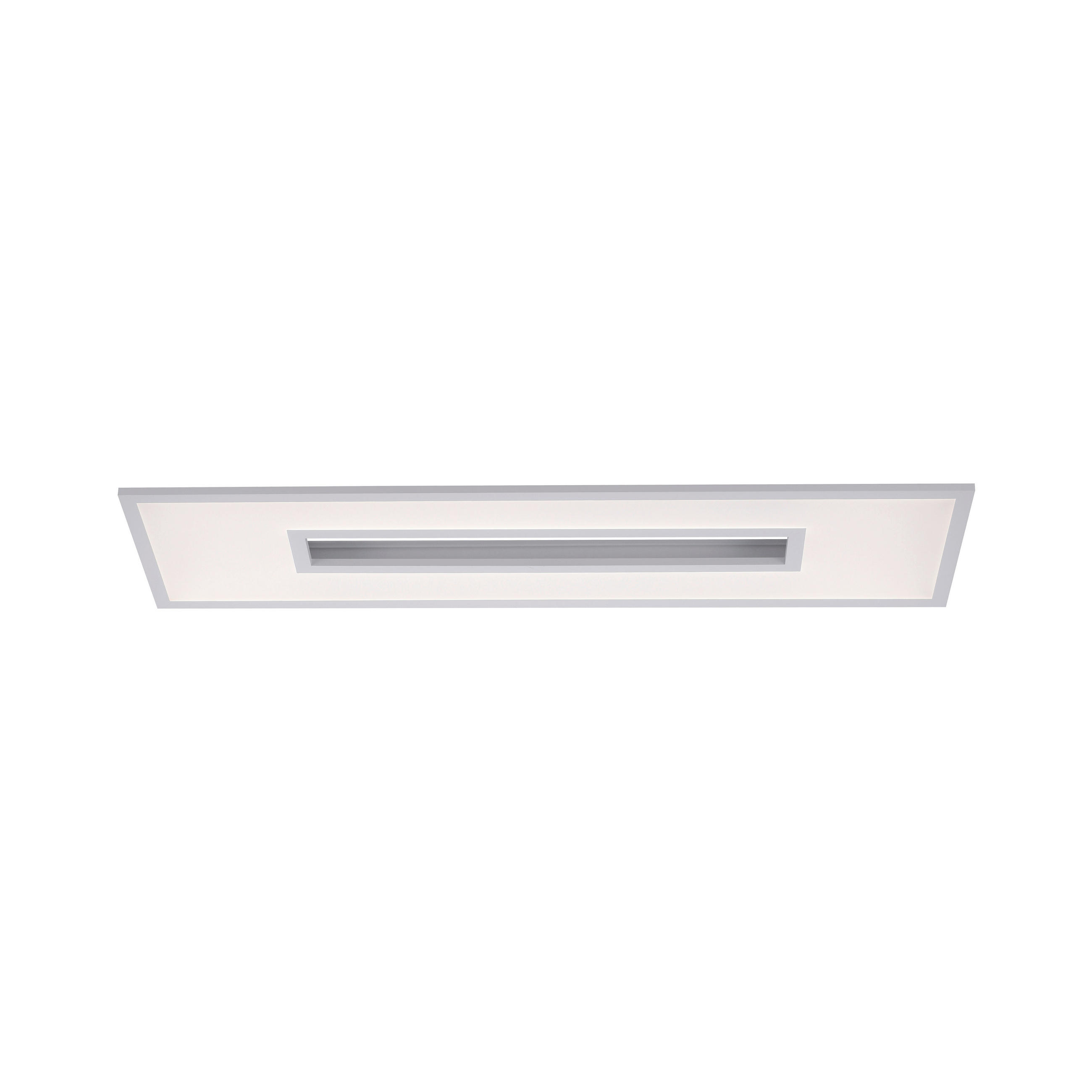 XXXLutz Led-Deckenleuchte Recess Weiß 30x5x100 cm