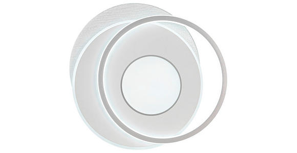 DECKENLEUCHTE    44/48/5 cm  - Chromfarben/Alufarben, Trend, Kunststoff/Metall (44/48/5cm) - Novel