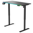SCHREIBTISCH 120/60/70-115 cm Schwarz elektrisch höhenverstellbar  - Schwarz, Design, Holzwerkstoff/Kunststoff (120/60/70-115cm) - Novel
