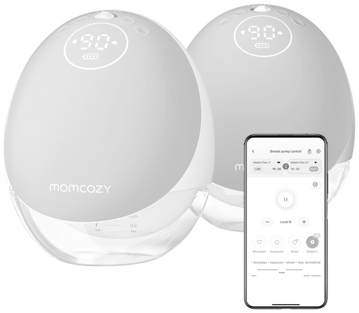 MILCHPUMPE  M9  - Basics (18,9/15,3/22,7cm) - Momcozy