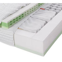 TASCHENFEDERKERNMATRATZE 120/200 cm Höhe ca. 24 cm  - Weiß, Basics, Textil (120/200cm) - Physiosleep