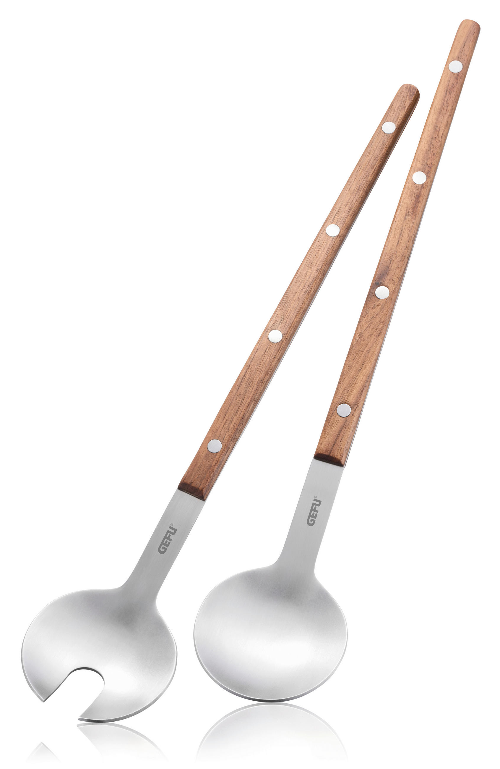 SALATBESTECK FILIGO  - Silberfarben/Braun, Design, Holz/Metall (6/1,5/32,5cm) - Gefu