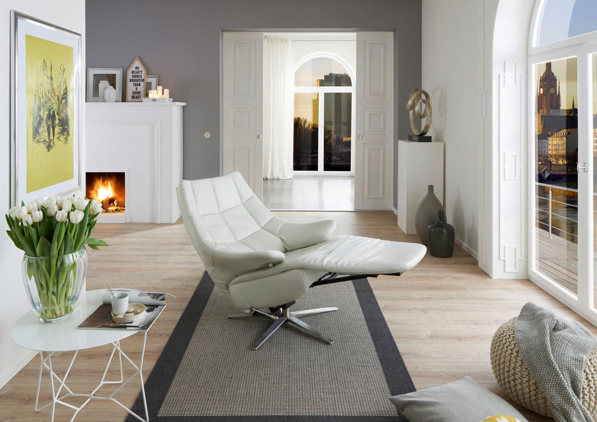 FOTELJ,  usnje - Design, usnje (47/52/107cm) - Valdera