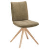 STUHL Mikrofaser  - Wildeiche/Grün, Design, Holz/Textil (53/91/66cm) - Venjakob