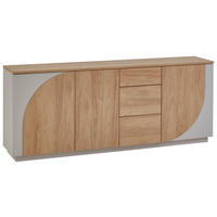 SIDEBOARD  in 210/84/42 cm  - Kaschmir/Eichefarben, Design, Holzwerkstoff (210/84/42cm) - Stylife