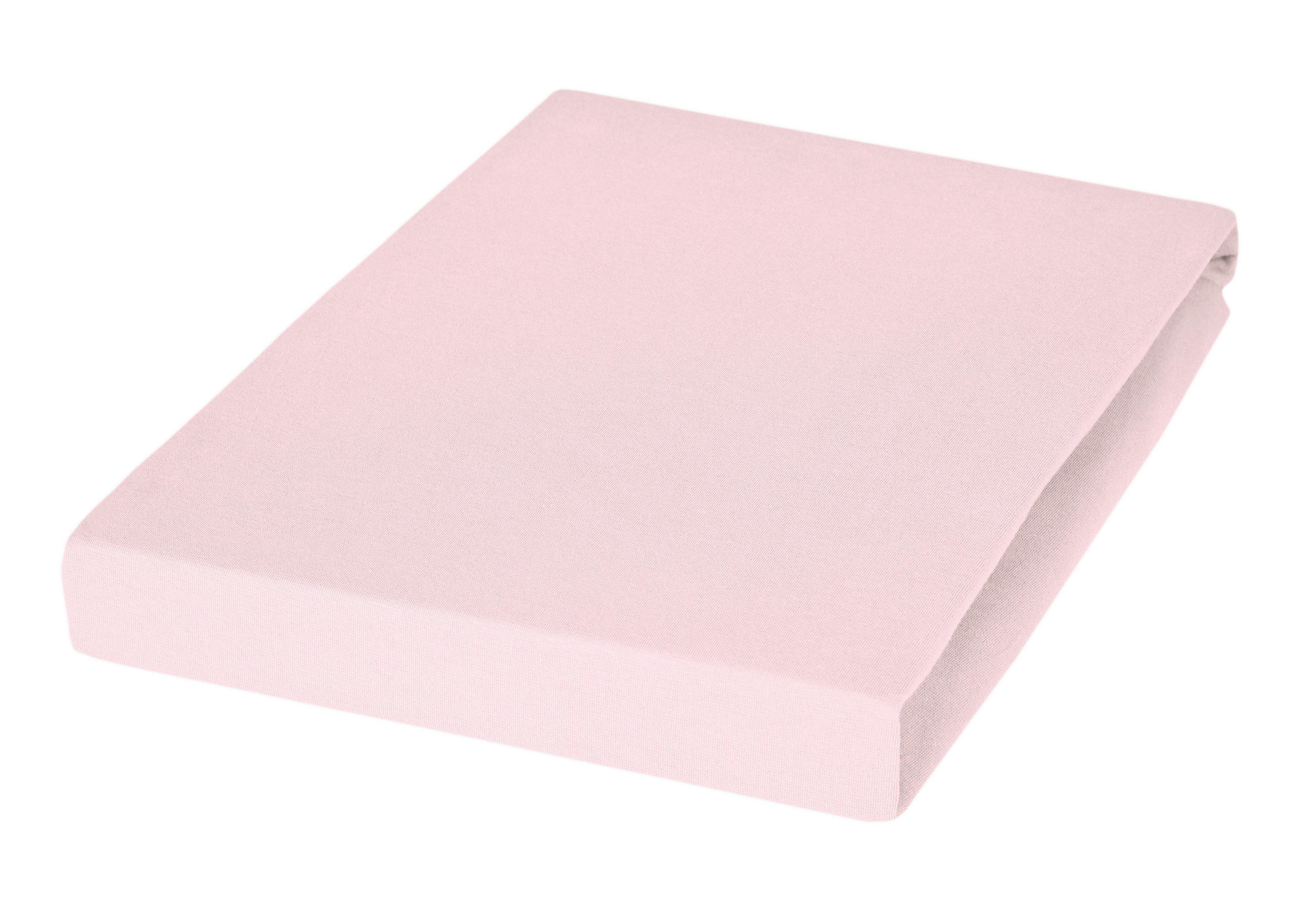 SPANNBETTTUCH Jersey  - Hellrosa, Basics, Textil (100/200cm) - Janine