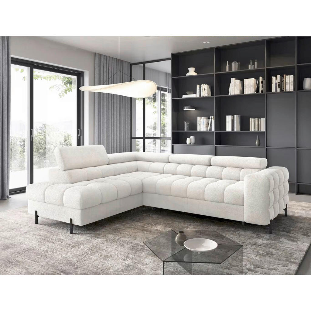 MID.YOU ROHOVÁ SEDAČKA, textil, biela